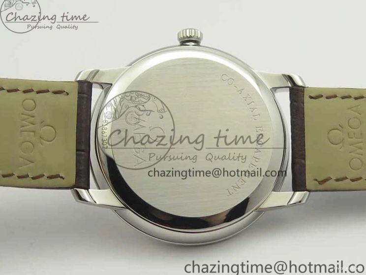 0329 Original De Ville Prestige Small Second TWF 1:1 Best Edition Gray Dial on Black Leather Strap MIYOTA 8036